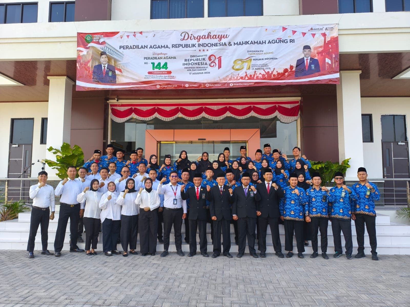 Upacara Peringatan HUT ke-81 Kemerdekaan Republik Indonesia di Pengadilan Agama Tuban