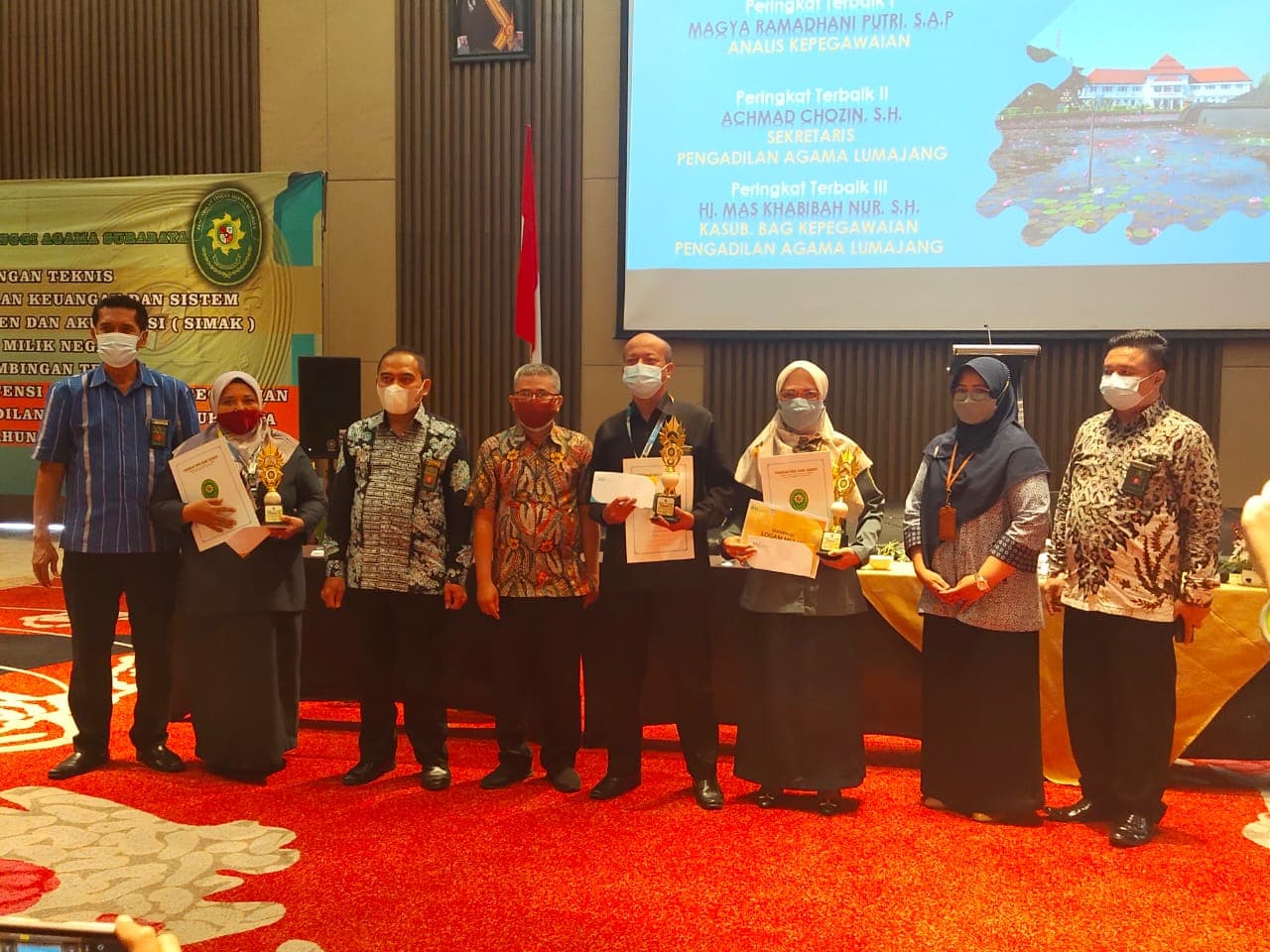 PA TUBAN PATUT BANGGA ANALIS KEPEGAWAIAN RAIH PREDIKAT TERBAIK PERTAMA DALAM BIMTEK PENGELOLAAN KEPEGAWAAN DI LINGKUNGAN PENGADILAN TINGGI AGAMA SURABAYA.
