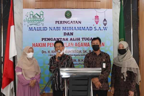 Peringatan Maulid Nabi Muhammad SAW dan Pengantar Alih Tugas Hakim Pengadilan Agama Tuban