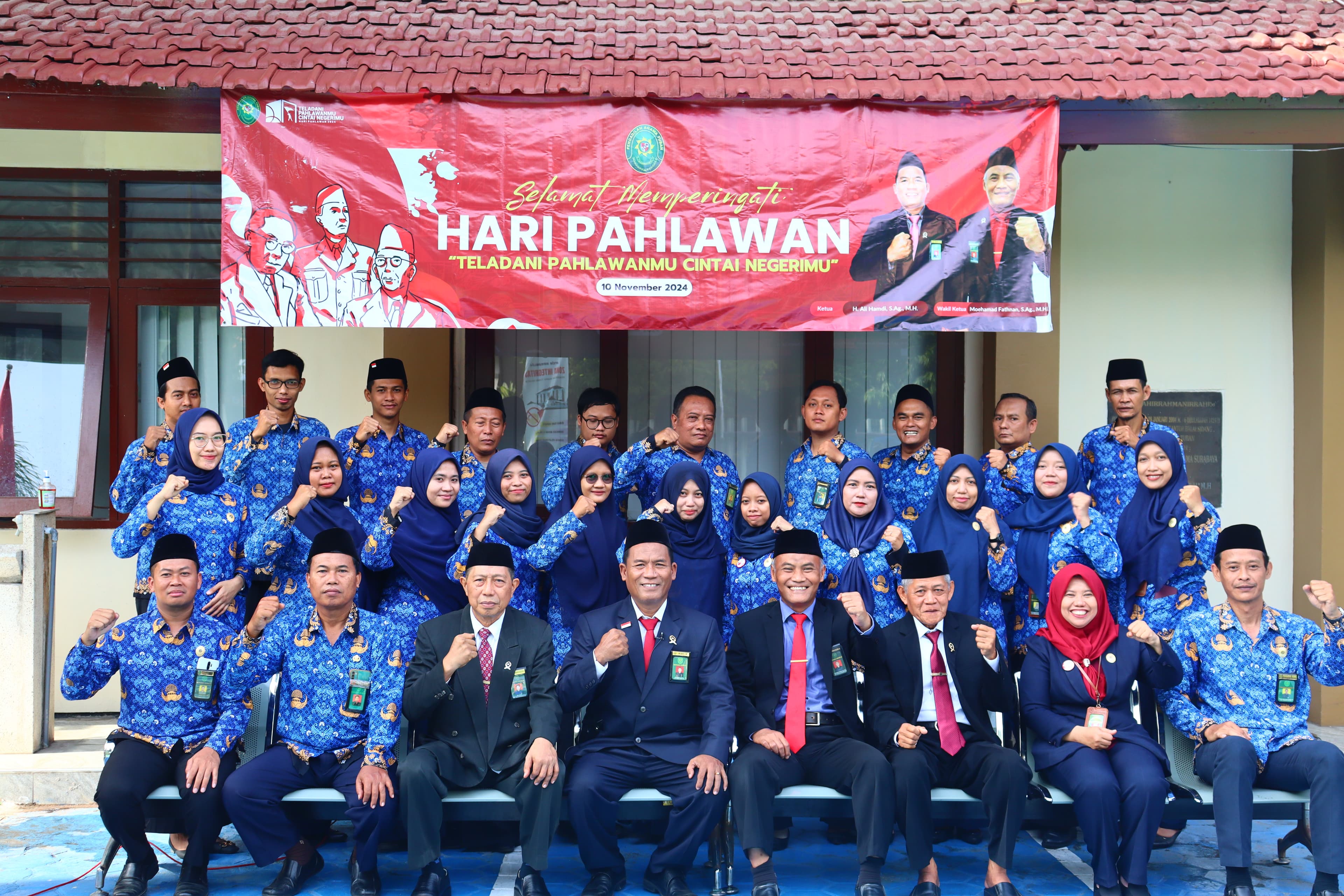 HARI LIBUR, BUKAN KENDALA BAGI PA TUBAN LAKSANAKAN UPACARA PERINGATAN HARI PAHLAWAN