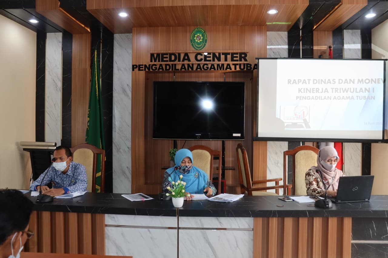 Rapat Dinas dan Monev Kinerja Triwulan I tahun 2021