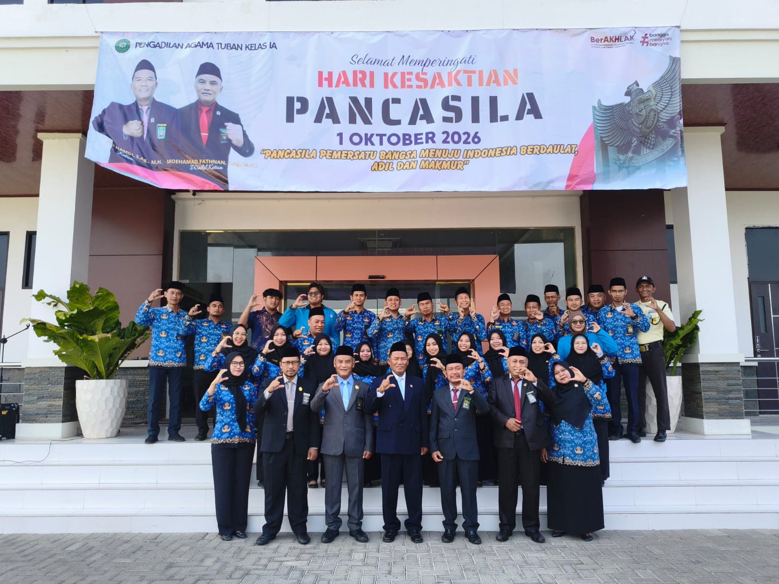 Upacara Peringatan Hari Kesaktian Pancasila Digelar di Pengadilan Agama Tuban