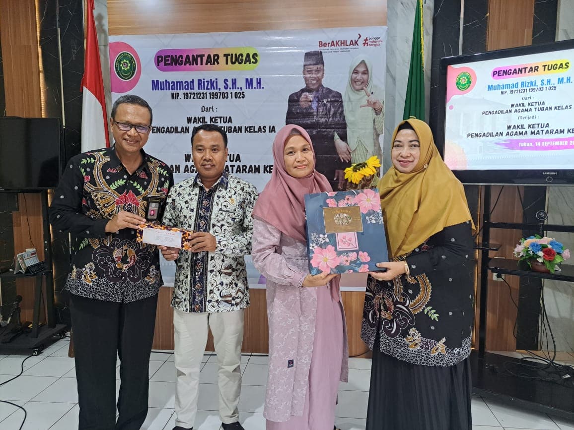 Suasana Haru Menghiasi Pengantar Tugas Wakil Ketua PA Tuban