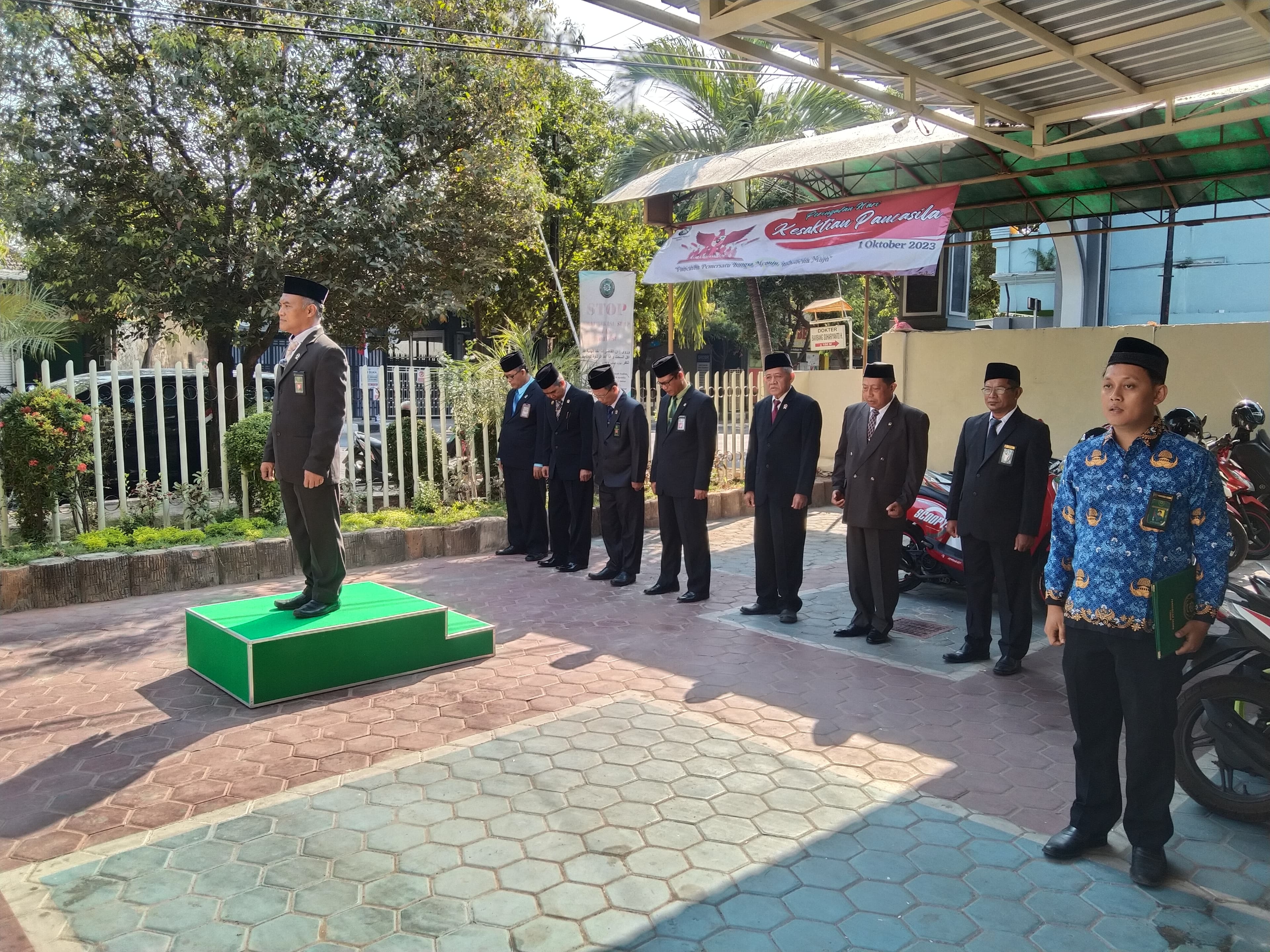 KUATKAN INTEGRITAS KEDAULATAN BANGSA, SELURUH APARATUR PA TUBAN IKUTI UPACARA KESAKTIAN PANCASILA