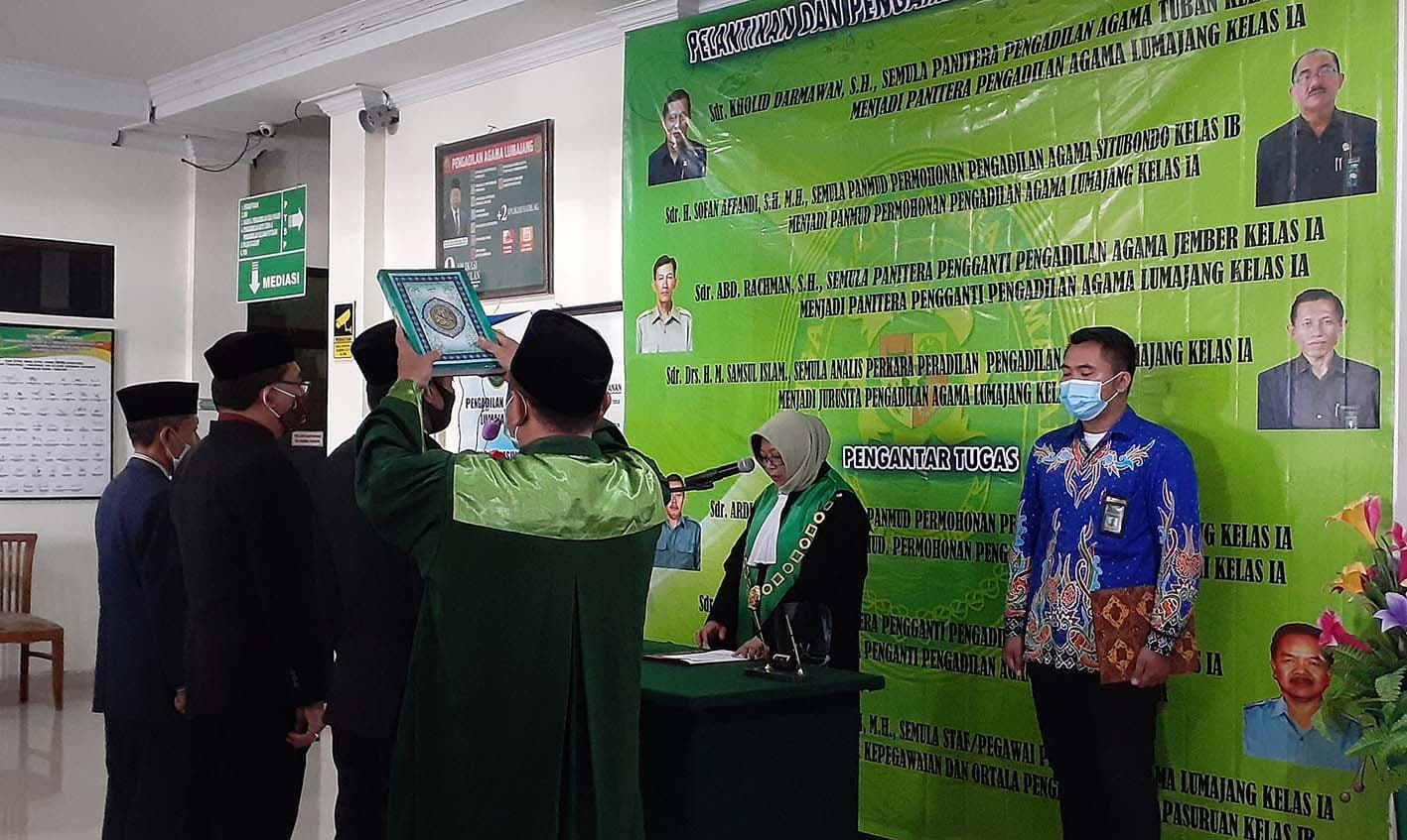 Ketua PA. Tuban Menghadiri Pelantikan Panitera Lumajang