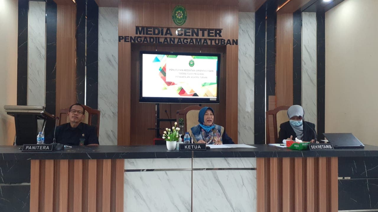 Penutupan Kegiatan Orientasi dan Sosialisasi Pegawai Pengadilan Agama Tuban