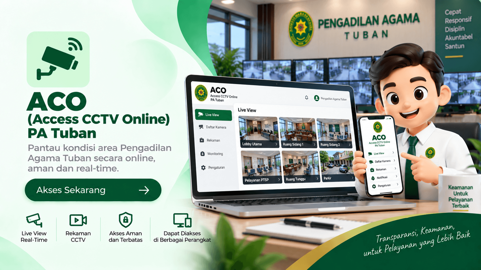 Aplikasi CCTV Online Pengadilan Agama Tuban